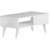 MENZZO Table basse style scandinave Samar 58x43,3cm Bois Blanc