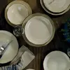 ’merkloos’ Hermia Concept - Service de table écru en Porcelaine - 18 pièces T.U