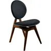Wooden Art - 2 chaises touch marron/anthracite - 54x93x55 cm T.U