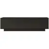 Wooden Art - Meuble TV FN1 noir - 140x38.2x35.5 cm T.U