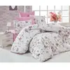 Parure de lit coton renforcé floral - Blanc