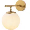 SPLENDOUR LIGHTING Applique murale - MENZZO - Bulla - Verre Blanc - Métal Or - Design Contemporain