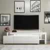 Hanah Home Meuble Tv En Aggloméré Avec Led Beliz