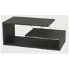 MENZZO Table basse design à 3 plateaux Loiria Noir et Gris foncé