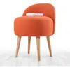Homitis - Chaise pouf Corvile orange - 64x48x42 cm OS