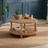 HANNAH HOME Table basse dora  100% mélaminé  pin atlantique