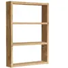 MENZZO Étagère murale moderne Troyat 3 niveaux Effet Chêne naturel
