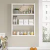 MENZZO Étagère murale moderne Troyat 3 niveaux Blanc