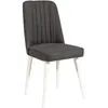 Homitis - Chaise Stormi blanc/anthracite - 100x48x39 cm T.U