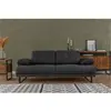 MENZZO Canapé 2 places Celis Tissu Anthracite