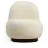 MENZZO Fauteuil Marshmallow Tissu Blanc