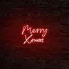 Wallity - Décoration murale lumineuse Merry Christmas rouge - 43x33x2 ...