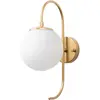Applique murale - MENZZO - Bulla - 36cm - Verre Blanc - Or - Design Contemporain
