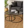 Homitis - Ensemble de table basse Tokyo noir OS