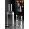 Hanah Home Hermia Concept - Carafe + Verre striés multicolore - 10x10x26 cm T.U