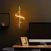 MENZZO Applique murale design LED Amha H41cm Métal Or TU