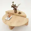 MENZZO Set de 2 tables basses design Oatglow Chêne clair