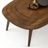 Woody Fashion Table basse - MENZZO - Tiki - Bois massif - Ovale - 115x50cm