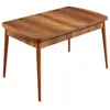 Table à manger extensible Barok Bois foncé