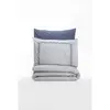 Mijolnir - Parure housse de couette Nitsa marine/blanc 140x200 cm