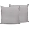 En Vogue - 2 Taies d'oreiller grises 60x60 cm