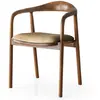 HANAH HOME Chaise en bois et velours Bear