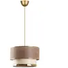 SPLENDOUR LIGHTING Sheen - Suspension Cake beige/doré - D.30x20x65 cm T.U
