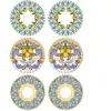 Mioli - 6 Assiettes plates en Céramique multicolores -  D.19cm T.U