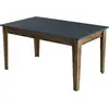 MENZZO Table de salle à manger avec rangement Fiorita 145cm Bois et Anthracite