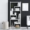 Wooden Art - Bibliothèque prins blanche - 60x150x15 cm T.U