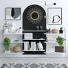 Wooden Art - Bibliothèque lungo blanc/noir - 85x216x20 cm T.U