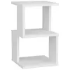 Table de chevet natanja - 30x30x49 cm - mdfblanc