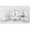 MA JOLIE TABLE Assiette En Céramique Green Garden (Lot De 6) Assiettes À Dessert 20 Cm