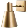 ALLURE Applique murale 1 lampe style industriel Dunster Métal Or