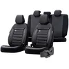 otoM Universele Stoffen Stoelhoezenset Prestige Zwart/Antraciet Geblok...