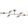 SHEEN LIGHTING Plafonnier ramification 6 lampes Apricot 20cm Métal Noir TU