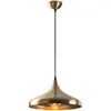 MENZZO Suspension dôme Alca D36cm Métal martelée Or antique