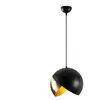Opviq Cotecosy - Suspension boule ouverte Cupola Métal Noir et Or antique