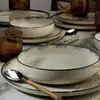 Sans Service De Table En Porcelaine Point 24 Pièces