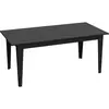 BOBOCHIC Table à manger quiver 180cm bois noir effet marbre Quiver