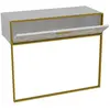 BOBOCHIC CONCEPT1 Polka blanc or blanc 90 x 38,5 x h76,8cm 875ZNA3508