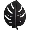 Opviq Applique murale Sivani MR-843 au design de feuilles, noir