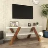 MENZZO Meuble TV Gravitas Bois Blanc et Naturel