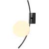 'merkloos' Opviq Applique murale Hilal 3821, noir, verre opale, hauteur 44 cm