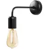 Opviq Applique murale Denge 3434 avec douille ouverte, noir