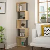 EMOB Étagères bibliothèque dorian l35cm bois clair et anthracite Dorian