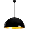 MENZZO Suspension dôme Chachou D60cm Métal Noir et Or