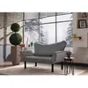 MENZZO Atelier del Sofa - Canapé 2 places convertible Chatto gris - 140x70x65 cm T.U