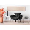 Fauteuil convertible - MENZZO - Tresa - Tissu Noir - 1 place - Design Contemporain