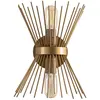 VENTE-UNIQUE Applique Murale Filaire En Métal Kirpi - H. 33 Cm - Doré